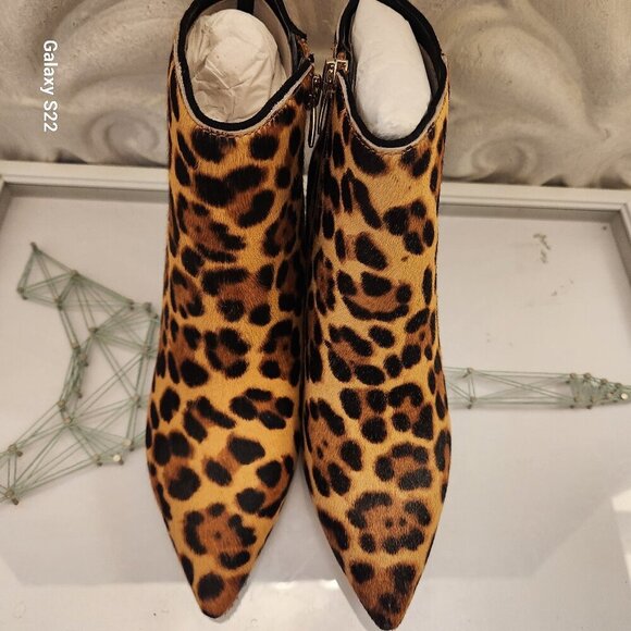 Nine West Carter Natural Multi Pony Nine West Wedge Ankle Boots. NIB. 5 - Picture 4 of 9